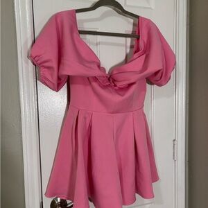 Chic Pink Mini Dress